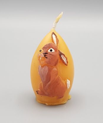 Show details for Ei mit Hase aus Bienenwachs 52g Picture of Ei mit Hase aus Bienenwachs 52g