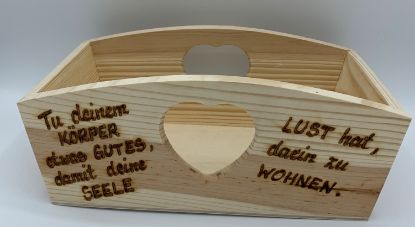 Bild von Wandl Holz mit Spruch