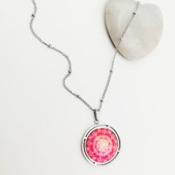 Bild von Mandala der Dankbarkeit - Halskette aus Edelstahl