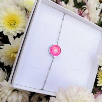 Show details for Mandala der Dankbarkeit - Armkettchen aus Edelstahl Picture of Mandala der Dankbarkeit - Armkettchen aus Edelstahl