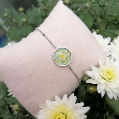 Zeige Details für Mandala des Loslassens - Armkettchen aus Edelstahl Bild von Mandala des Loslassens - Armkettchen aus Edelstahl
