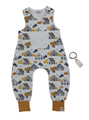 Zeige Details für Strampler - "Häuser" mit passendem Armband Bild von Strampler - "Häuser" mit passendem Armband