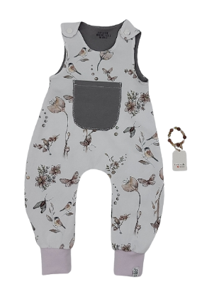 Zeige Details für Strampler - "Blumen" mit passendem Armband Bild von Strampler - "Blumen" mit passendem Armband