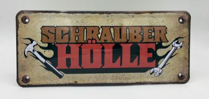 Picture of Blechschild Schrauberhölle