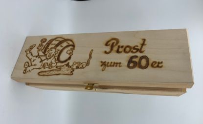 Zeige Details für Weinkassette zum 60er aus Holz Bild von Weinkassette zum 60er aus Holz