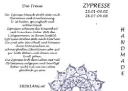 Picture of Lebensbaum Anhänger Zypresse / 25.01-03.02 / 26.07-04.08