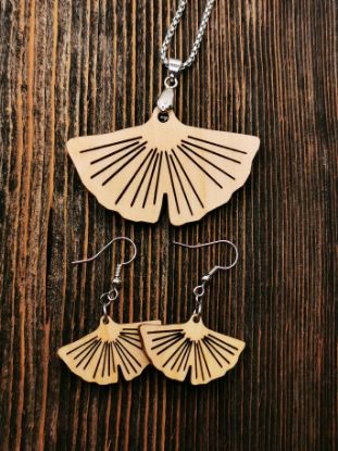 Zeige Details für Ginko-Blatt - Schmuckset Bild von Ginko-Blatt - Schmuckset