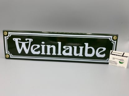 Bild von Emailschild Weinlaube