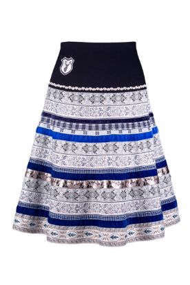 Show details for Damen Zierbandrock Blau Picture of Damen Zierbandrock Blau