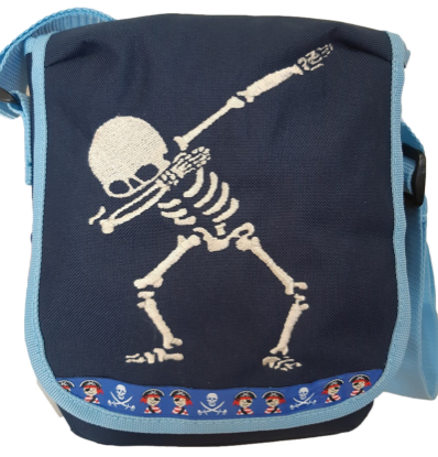 Zeige Details für Kindergartentasche "Skelett" 💥 PERSONALISIERBAR Bild von Kindergartentasche "Skelett" 💥 PERSONALISIERBAR