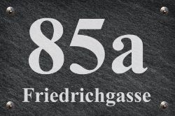 Hausnummer Schiefertafel85