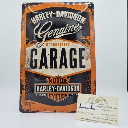 Bild von Blechschild Harley Davidson Garage
