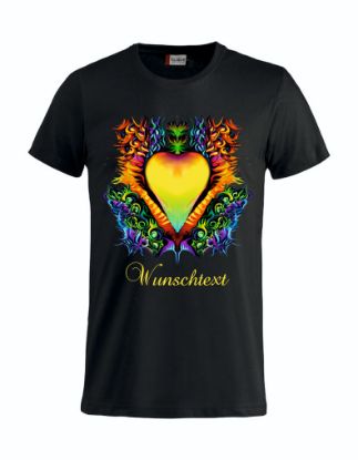 Zeige Details für T-Shirt " Psychodelic Heart " Bild von T-Shirt " Psychodelic Heart "