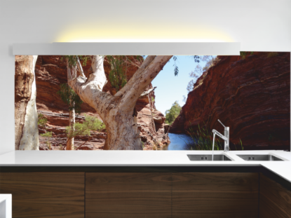 Bild von Glasküchenrückwand LeeArts: "Australia" - Individuelle Größe