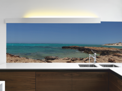 Zeige Details für Glasküchenrückwand LeeArts: "Beach" - Individuelle Größe Bild von Glasküchenrückwand LeeArts: "Beach" - Individuelle Größe