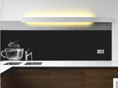 Zeige Details für Glasküchenrückwand: " >Motiv Kreidetafel Kaffeetasse" - Individuelle Größe Bild von Glasküchenrückwand: " >Motiv Kreidetafel Kaffeetasse" - Individuelle Größe