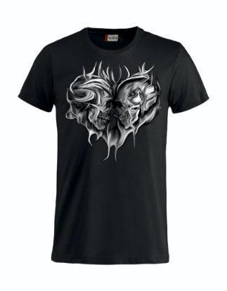 Zeige Details für T-Shirt " 2 Skulls " Bild von T-Shirt " 2 Skulls "