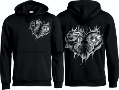 Zeige Details für Hoodie "2Skulls" Bild von Hoodie "2Skulls"