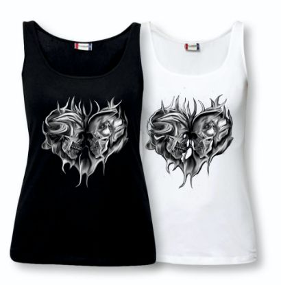 Zeige Details für Tanktop Woman "2Skulls" Bild von Tanktop Woman "2Skulls"