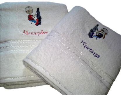 Show details for Besticktes Badetuch 💥 Geschenksidee ab € 19,- Picture of Besticktes Badetuch 💥 Geschenksidee ab € 19,-