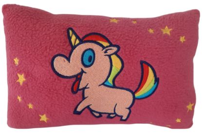 Bild von Kleines Kuschelkissen "Einhorn." 