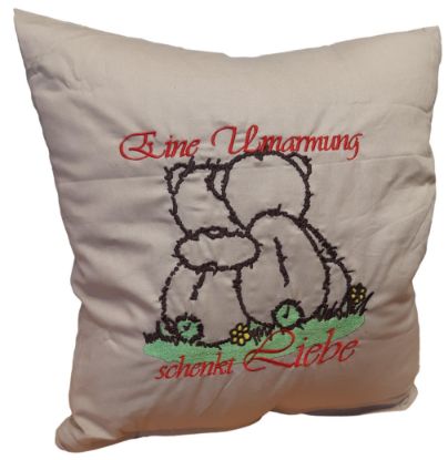 Bild von Kuschelkissen "Umarmung"