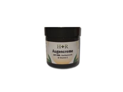 Bild von H+R Augencreme mit CBD 50 ml im Glastiegel