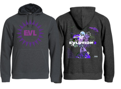 Zeige Details für Hoodie | Merchandising "Lil EVL | Hoodie grau" Bild von Hoodie | Merchandising "Lil EVL | Hoodie grau"