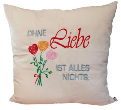 Zeige Details für Kuschelkissen "Liebe" Bild von Kuschelkissen "Liebe"
