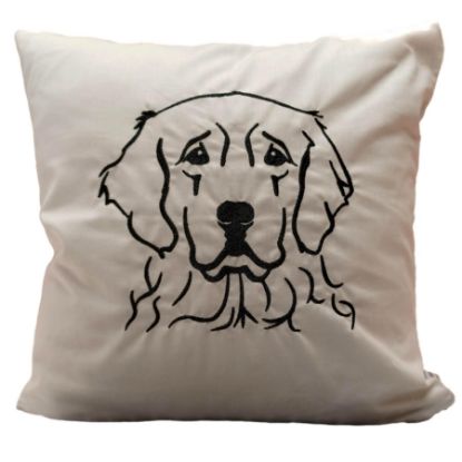 Bild von Kissen für Hundefreunde "Goldie" 
