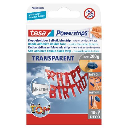 Picture of Tesa®, Powerstrips transparent DECO