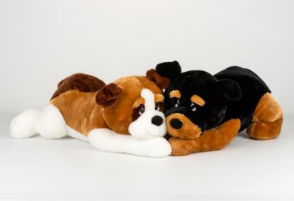 Bild von ToyToyToy, Hund liegend, 2-fach sortiert, 66cm, 12105  