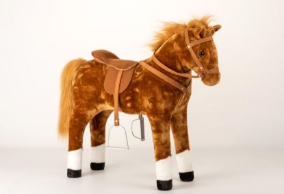 Bild von ToyToyToy, Plüsch Pferd mit Sound 100kg Tragkraft, 70x25x75cm, 11472  