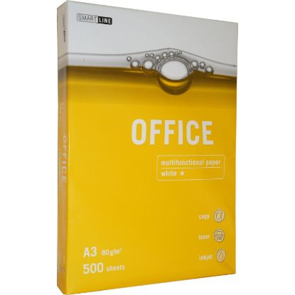 Bild von Smart Line, Kopierpapier 80 g/m², A3, weiß, 500 Blatt, Office weiß STD