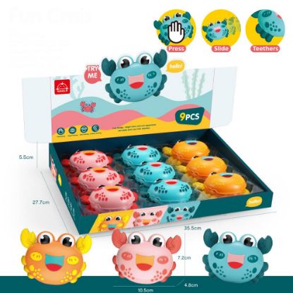 Picture of ToyToyToy, Lustige Krabbel Krabbe, pink/gelb/blau sortiert pink/gelb/blau sortiert 