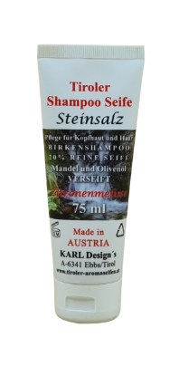 Bild von Tiroler Shampoo Seife - Steinsalz - 75ml
