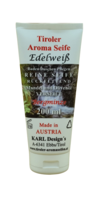 Zeige Details für Tiroler Aroma Seife - Edelweiß - 200ml Bild von Tiroler Aroma Seife - Edelweiß - 200ml