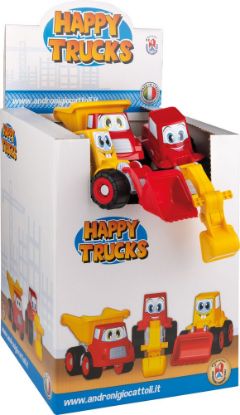 Picture of Happy Trucks Baufahrzeug mit Gesicht sortiert, 30 cm, 6215-0000