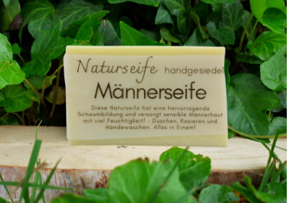 Bild von Naturseife MÄNNERSEIFE handgesiedet 90g