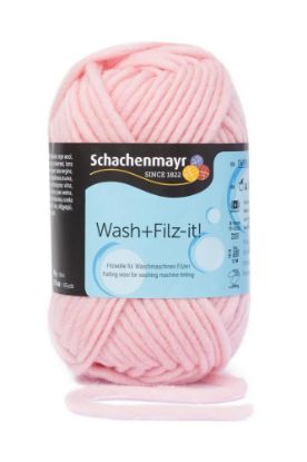Bild von Schachenmayr, Wolle, Wash+Filz it, 50 g rosa ROSA