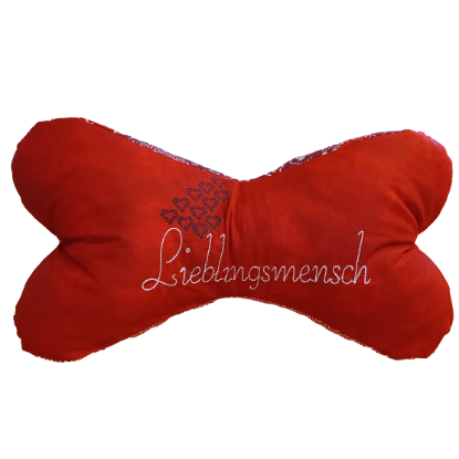 Zeige Details für Nackenkissen / Leseknochen "Lieblingsmensch" Bild von Nackenkissen / Leseknochen "Lieblingsmensch"