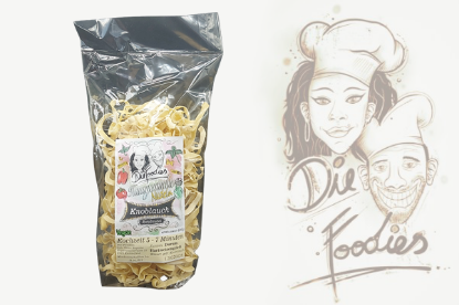 Bild von Knoblauch Bandnudeln