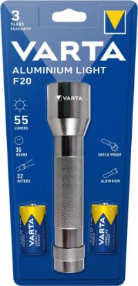 Bild von Varta,  Taschenlampe Aluminium Light F20 2C mit Batt.