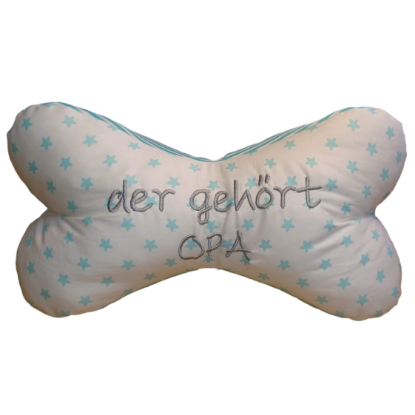 Bild von Nackenkissen / Leseknochen "der gehört Opa" 