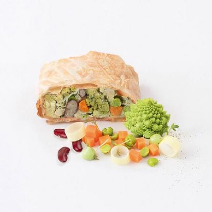 Bild von Gemüsestrudel gezogen gebacken port. 30 Stk. à 150 g