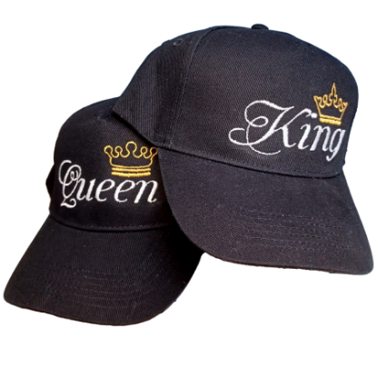 Bild von Kappenset King/Queen, Geschenk zur Hochzeit
