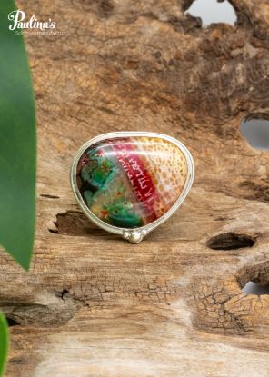 Zeige Details für Ring mit Streifenachat und Sterling-Silber Bild von Ring mit Streifenachat und Sterling-Silber