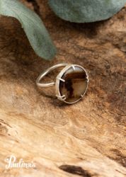 Bild von Ring mit Achat und Sterling-Silber