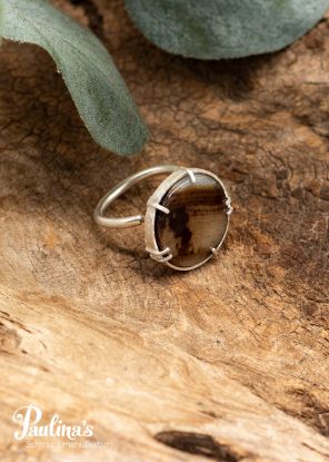 Zeige Details für Ring mit Achat und Sterling-Silber Bild von Ring mit Achat und Sterling-Silber