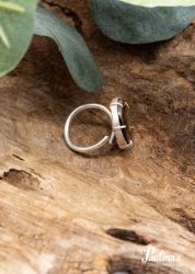 Bild von Ring mit Achat und Sterling-Silber